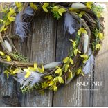 Frühlingskranz mit Goldregen – natürliche Oster- und Türdekoration