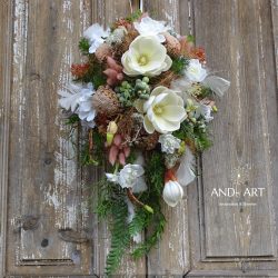 Magnolien-Frühlingskranz – Osterliche Türdekoration