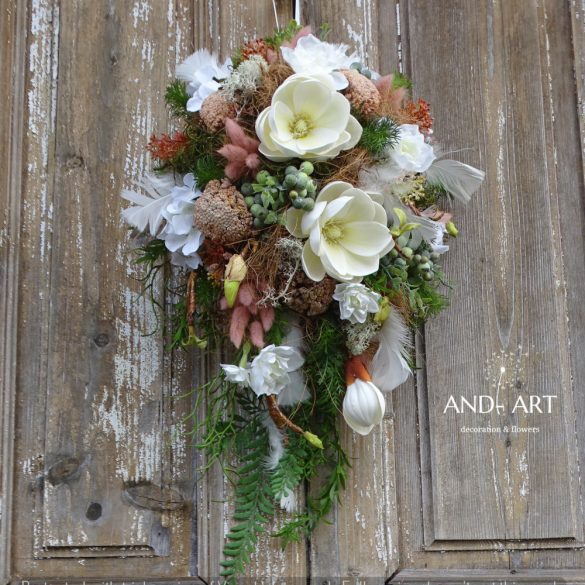 Magnolien-Frühlingskranz – Osterliche Türdekoration