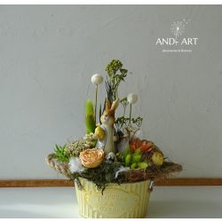 Vintage Stil Junge Hase Dekoration.